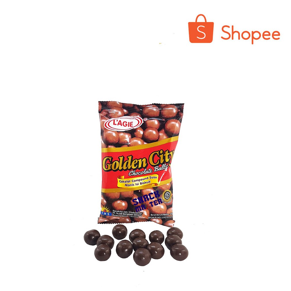 

L'AGIE Golden City - Chocolate Balls - 75g