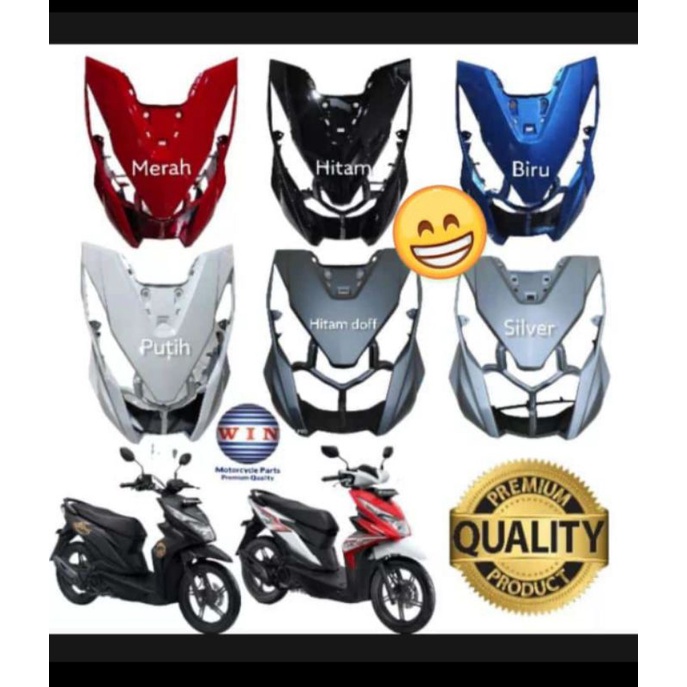 TAMENG DEPAN BODY DEPAN BEAT ECO ESP 2017 2018 2019 MERAH PUTIH HITAM DOF SILVER