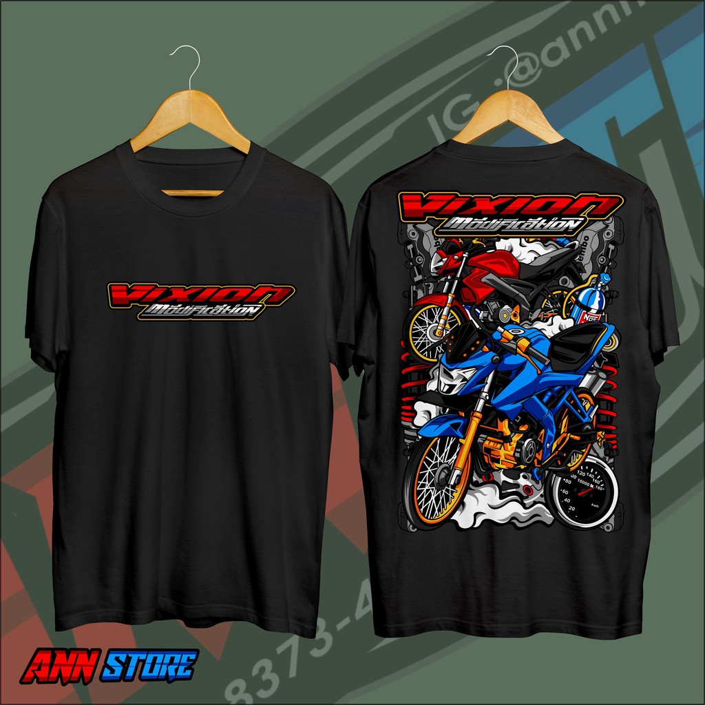 Baju Kaos Vixion/Vijar/Pesona Vijar/Yamaha V-ixion Modifikasi Atasan Pria Kaos