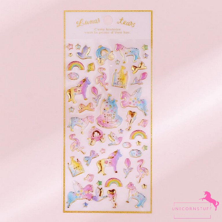 Sticker Unicorn Anak TimbulPerempuan Tempelan Stationery Lucu Karakter