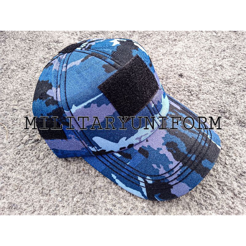 topi tactikal loreng AURI velcro