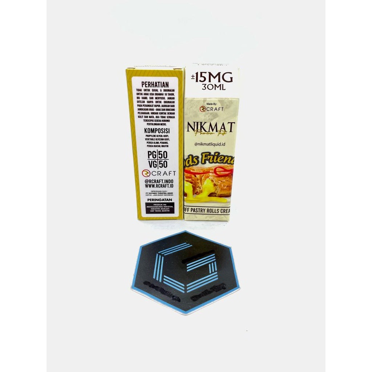 SALT - Nikmat Puff Pastry Rolls Cream Pods Friendly 30ML Rcraft Liquid