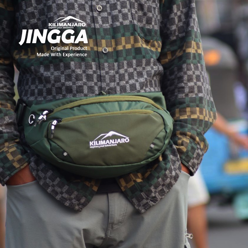 Waist Bag Kilimanjaro Jingga - Tas Pinggang Kilimanjaro Jingga - Waistbag Kilimanjaro