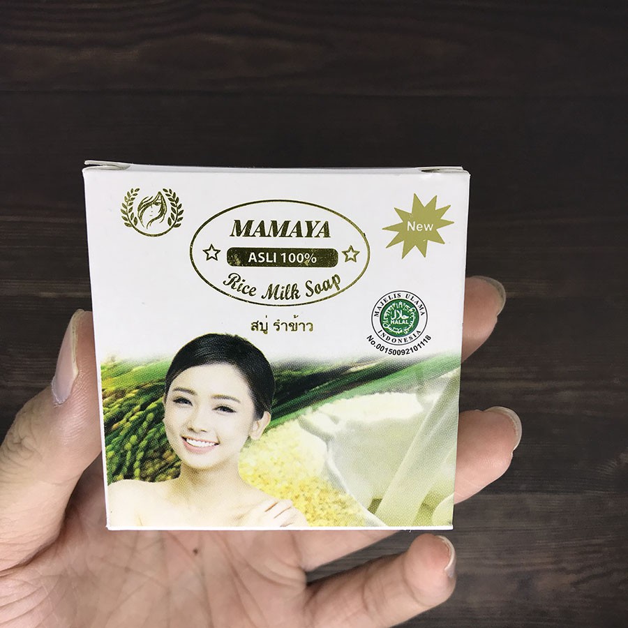 Sabun Susu Beras Thailand Mamaya Sabun Pemutih Kulit Wajah Thailand BPOM Rice Milk Soap 60gr