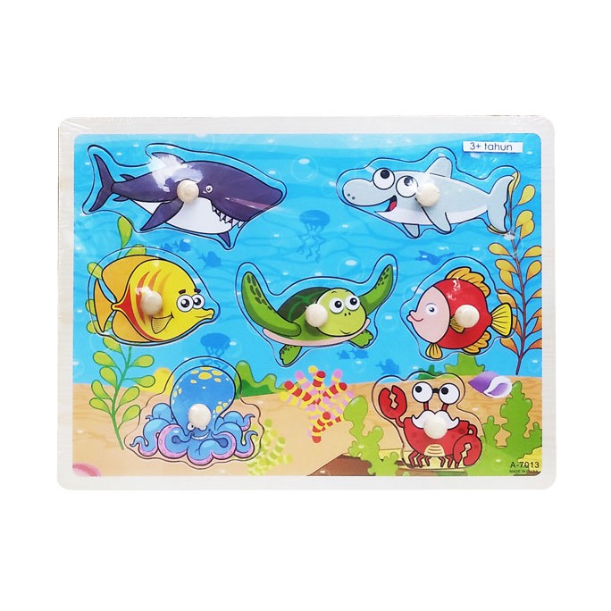 PUZZLE PIN NAIL HEWAN LAUT / SERANGGA -  SEA ANIMALS / INSECT