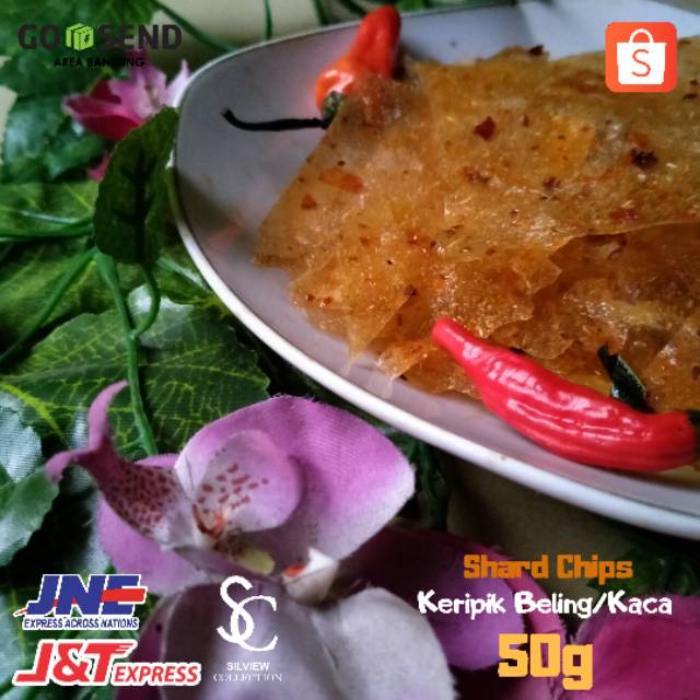 Cemilan Shard Chips alias keripik beling/kaca kemasan