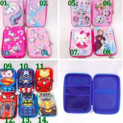 

Best CTJHM Pencil Case SMIGGLE Karakter Emboss 6D / Tempat Pensil Anak LOL Unicorn Spiderman Little
