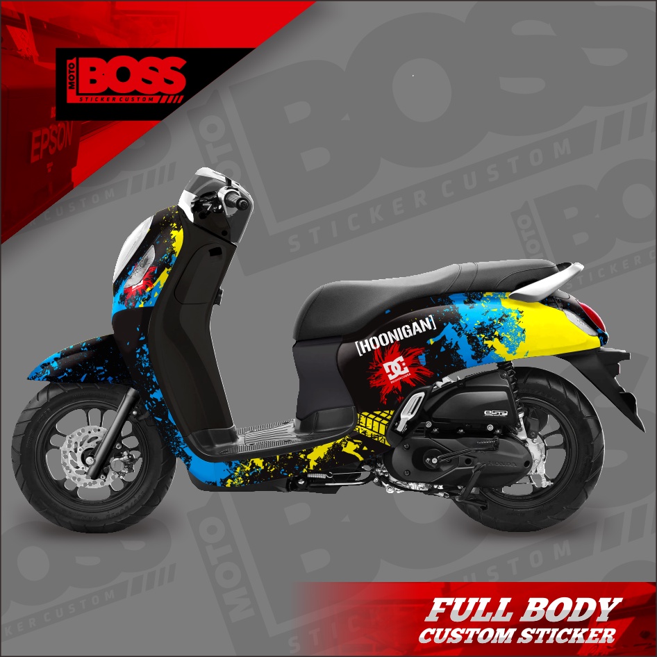 Decal Stiker Sticker Honda Scoopy 2021 2022 Full Body Dekal Stiker Custom New Scoopy 2021 2022 Strip