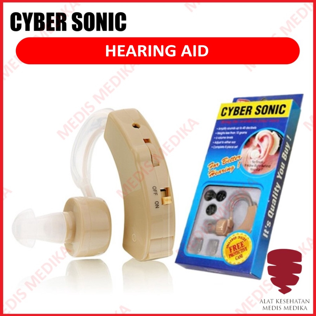 Hearing Aid Cyber Sonic Alat Bantu Kesehatan Dengar Pendengaran Lansia Anak