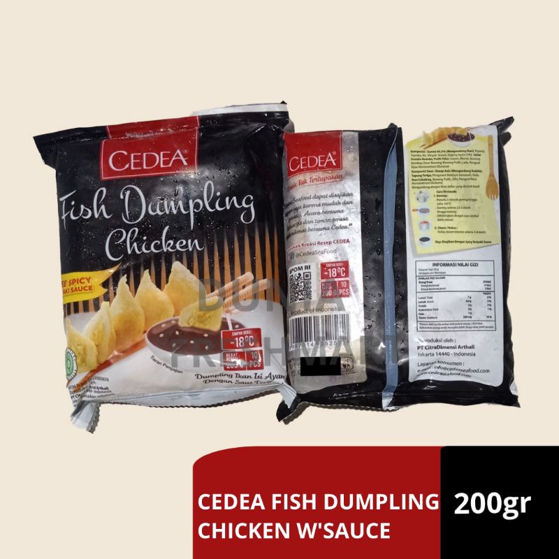 

Cedea Chicken Dumpling 200gram Free Spicy Sauce