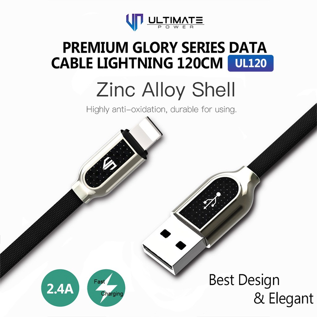 Data Cable Micro 120CM Ultimate Power Premium Glory Series Kabel Data Cable Micro USB 120CM UM120
