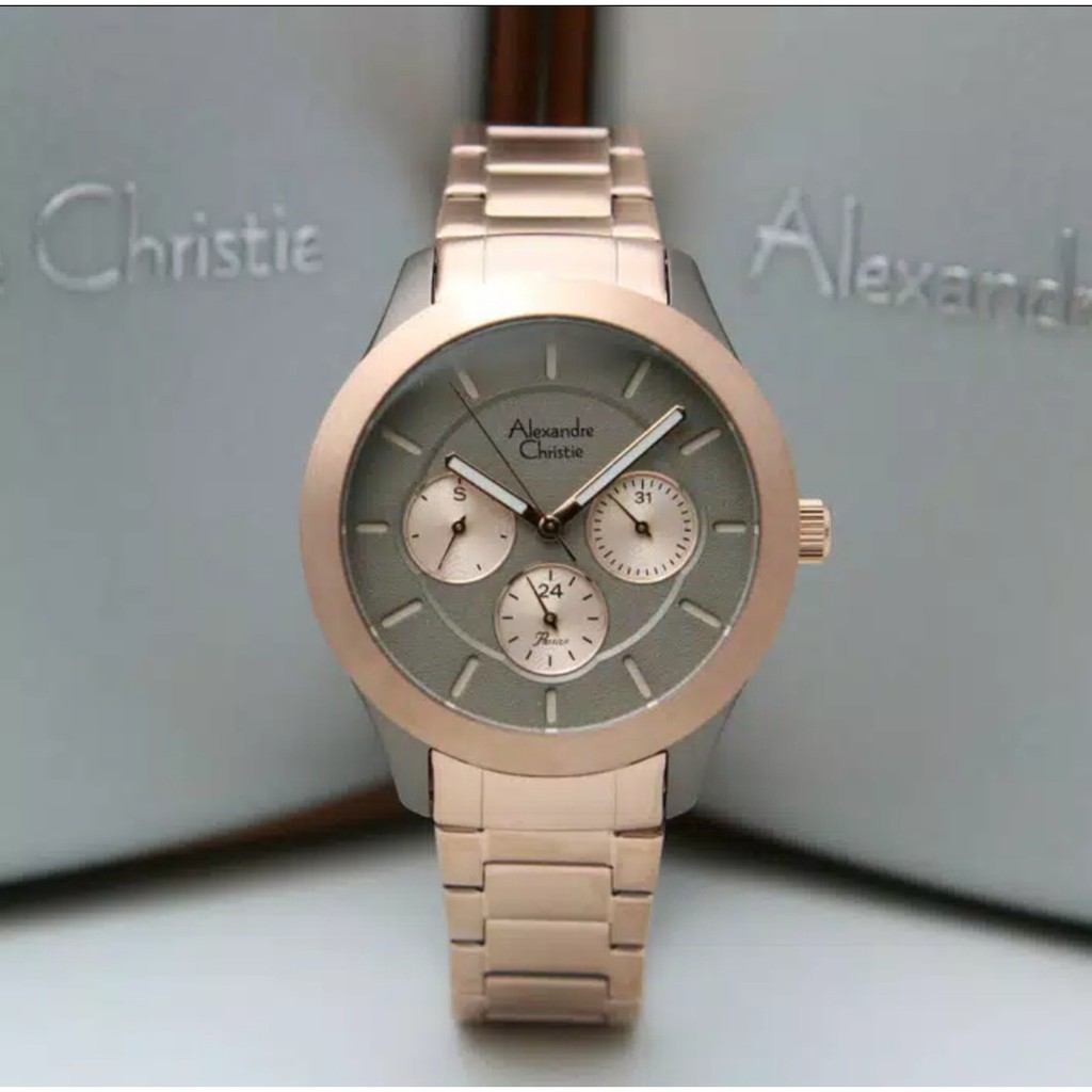 Alexandre Christie AC 2877 Jam Tangan Wanita Original Dia 3,8 Cm