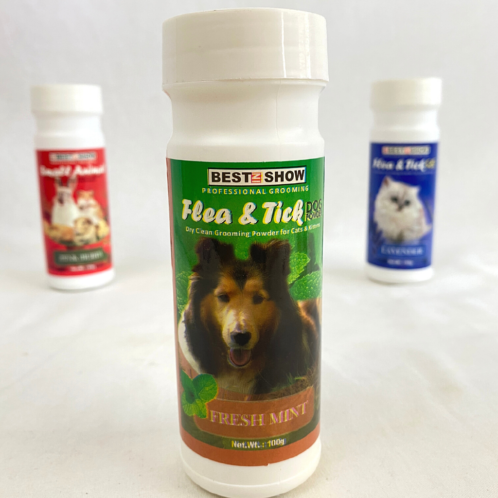 

BESTINSHOW Bedak Kutu Anjing FLEA and TICK Powder For Dog 100g