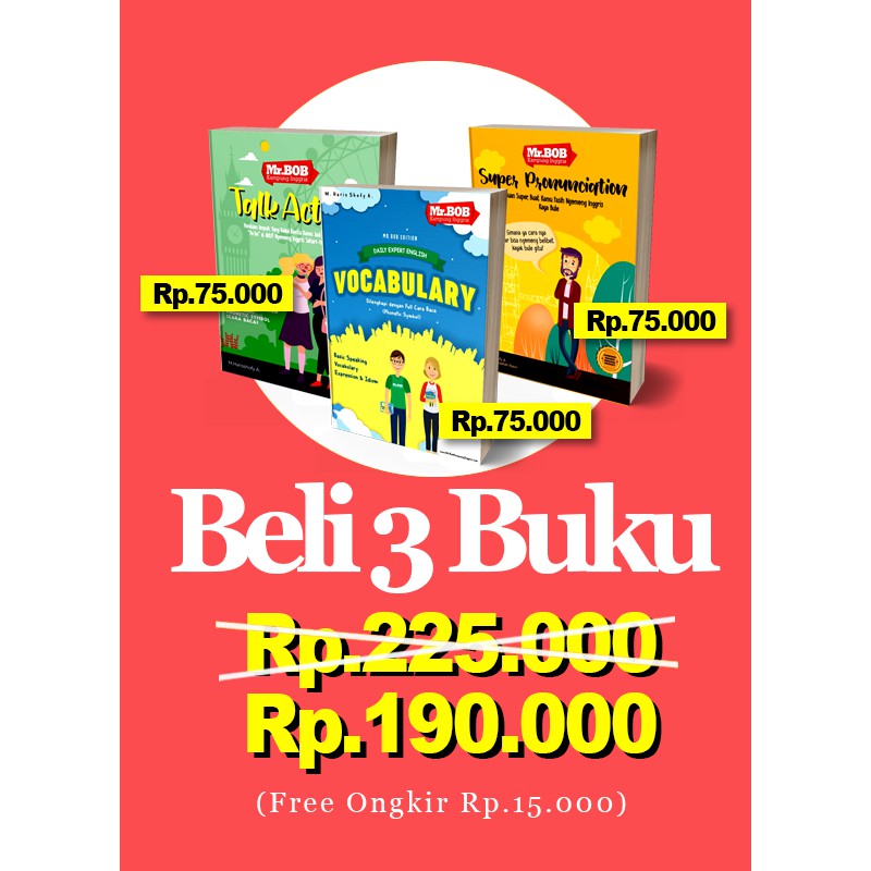 Paket 3 Buku Jago Ngomong Inggris Asli Dari Kampung Inggris Pare Shopee Indonesia