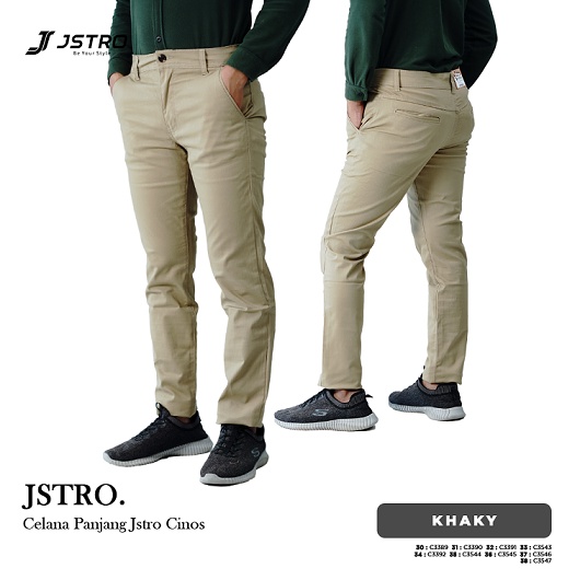 Jstro Celana Panjang Pria Chinos Twill Khaky
