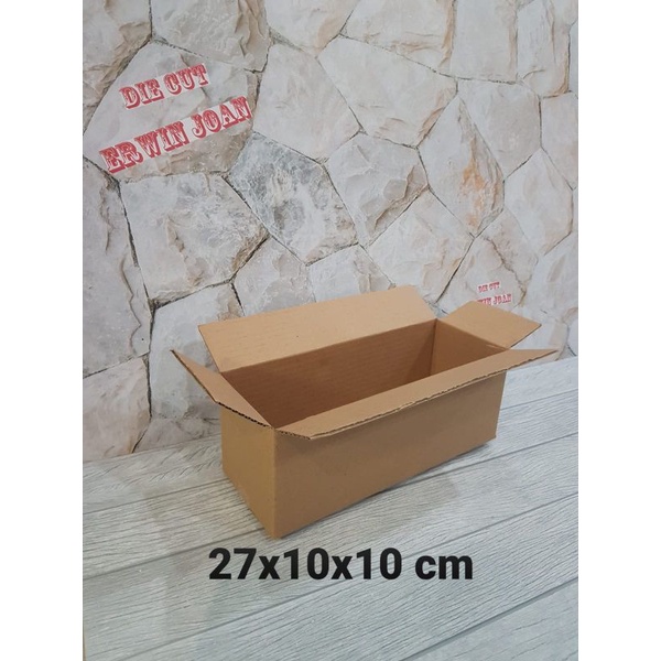 

Kardus / Box / uk. 27x10x10 cm / Karton packing polos baru ST