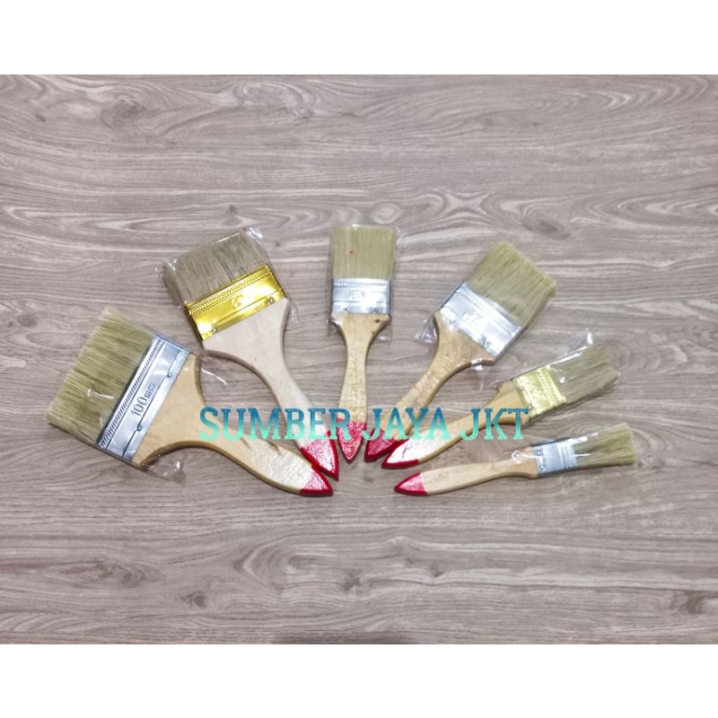 Kuas Cat Kayu / Kuas Cat Tembok / Kuas Cat Besi / Kuas Cat Minyak / Kuas Cat 1 Inch / Kuas Cat 11/2 