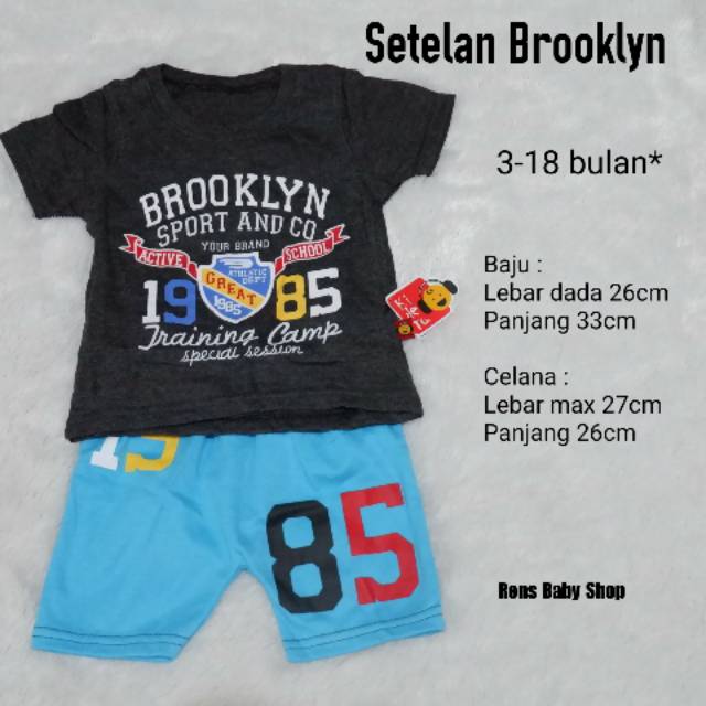 Setelan brooklyn singlet anak bayi