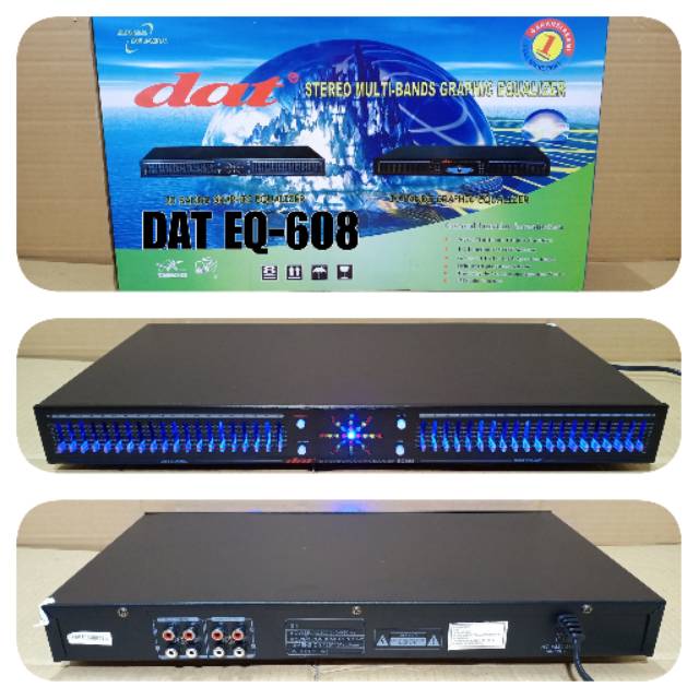 EQUALIZER SOUND SYSTEM DAT EQ 608 20 X 2 BANDSw