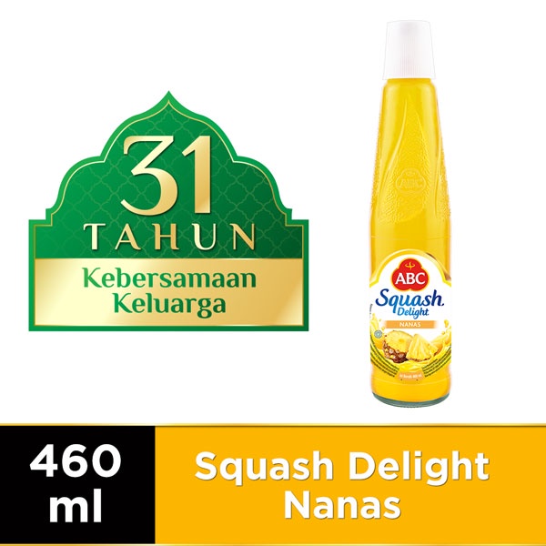 Promo Harga ABC Syrup Squash Delight Nanas 460 ml - Shopee