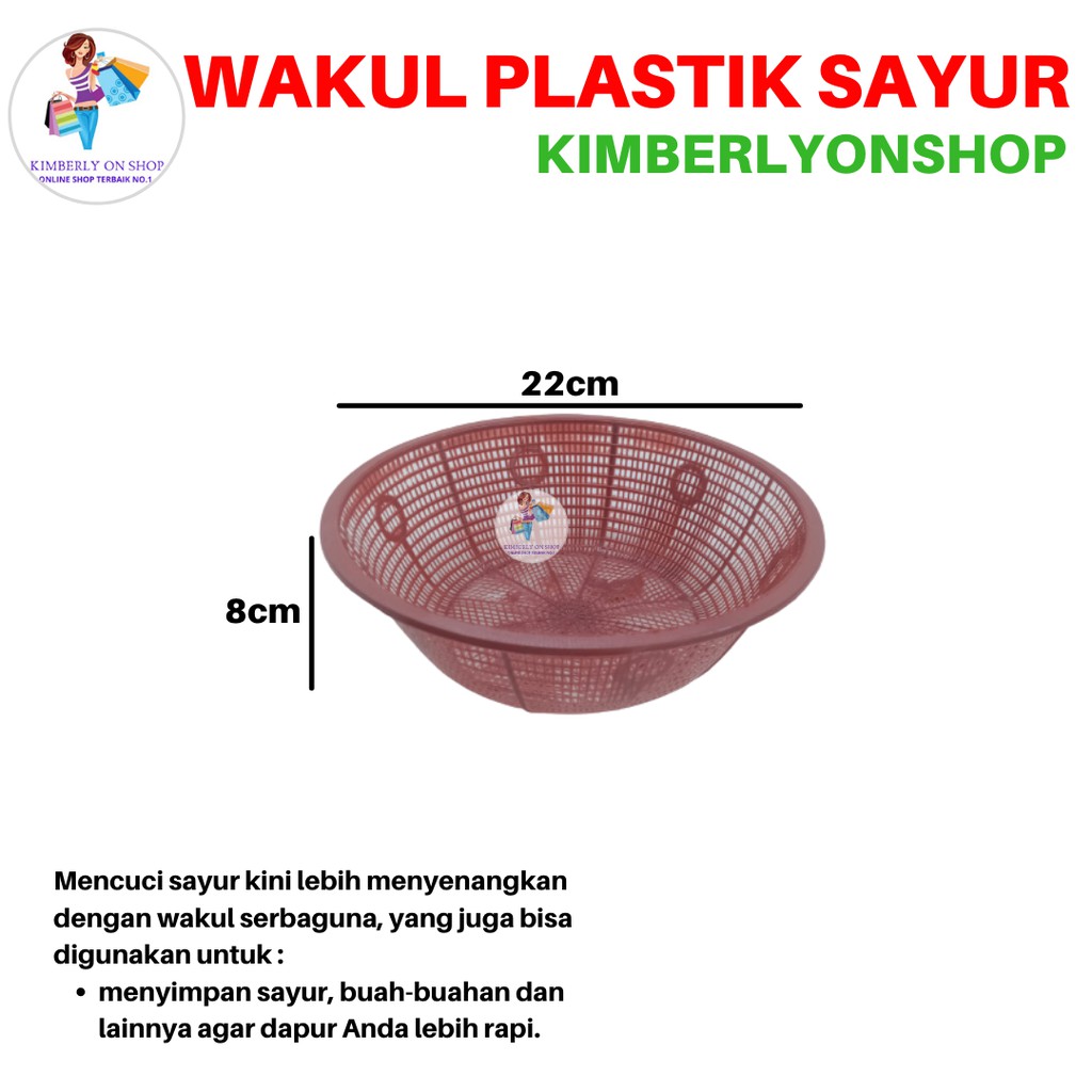 Kimberlyonshop Keranjang Plastik Wakul Serbaguna