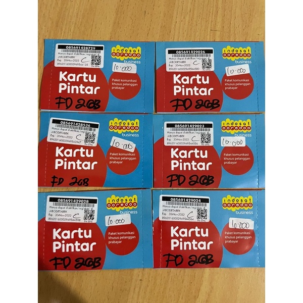 PERDANA INDOSAT 2GB SIAP PAKAI JABODETABEK