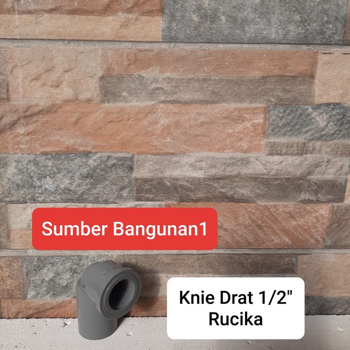 Knie drat 1/2" Rucika keni Sambungan keran kran air pipa L