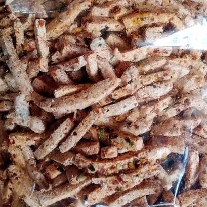 KACIDA - Basreng Daun Jeruk Original Jajanan Bandung Enak Gurih/ Basreng Pedas kemasan pouch-Pedas Daun Jeruk