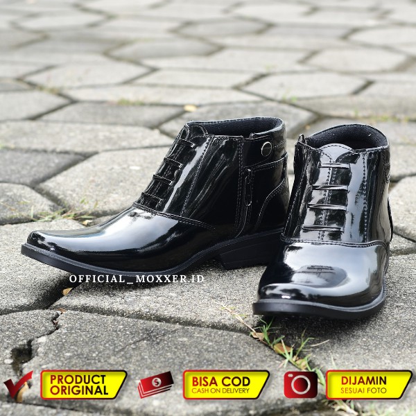 Sepatu PDH POLRI POLISI Kilap Dinas Pria SATPAM SECURITY Sepatu Kerja Pantofel Kantoran PNS Guru