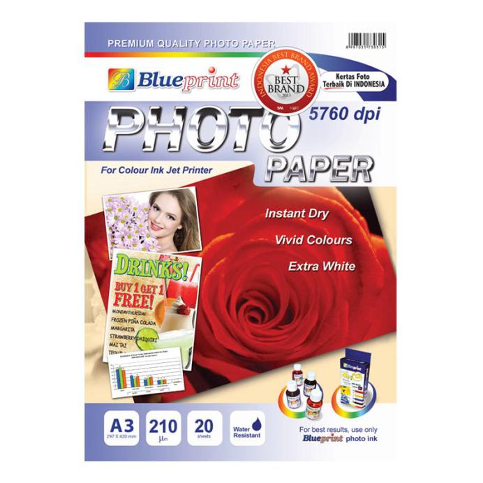 

BLUEPRINT BP-GPA3190 BP-GPA3210 PHOTO PAPER - KERTAS FOTO A3