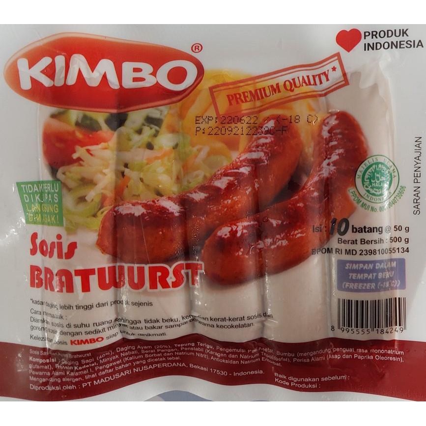 

KIMBO SOSIS MINI 500 Gr ISI 10 Pcs