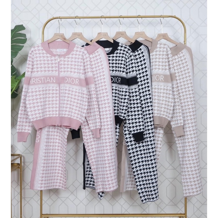 REAL PIC ONE SET CHRISTIAN DIOR / SETELAN RAJUT IMPORT PREMIUM