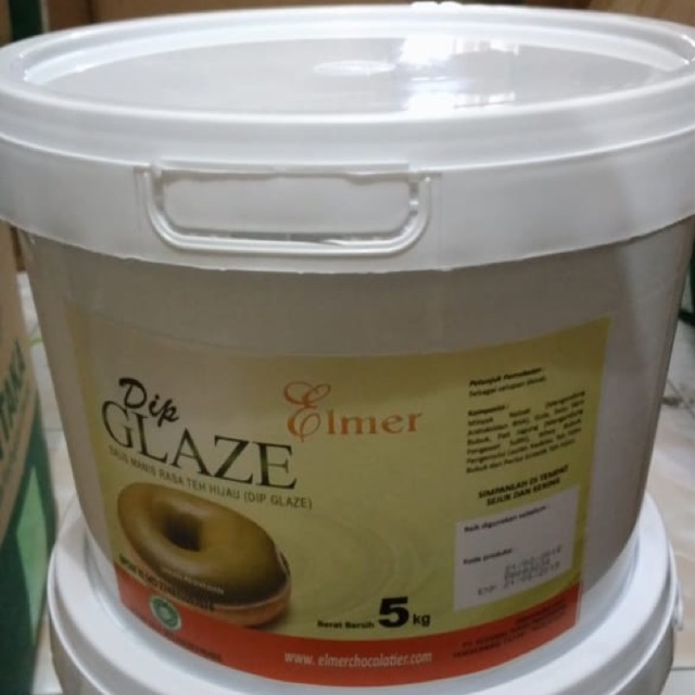 Elmer Dip Glaze - Topping Donat Green Tea   500gr