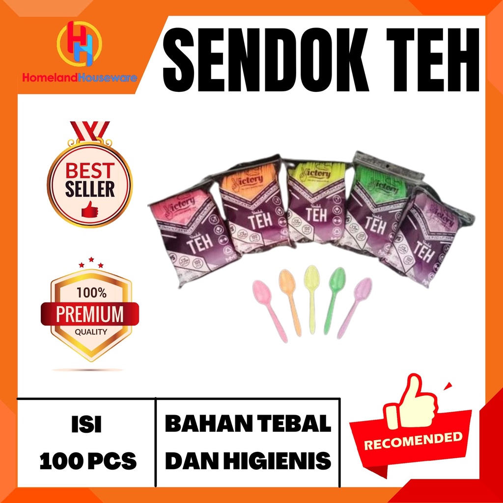 (SIAP KIRIM) SENDOK TEH VICTORY/ SENDOK KECIL/ SENDOK KOPI/ SENDOK PLASTIK/ SENDOK WARNA