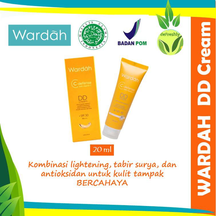 WARDAH C Defense Creamy Wash / Face Mist / DD Cream / Serum / Clay Mask / SLeeping Mask (C-defense) - Natural Light