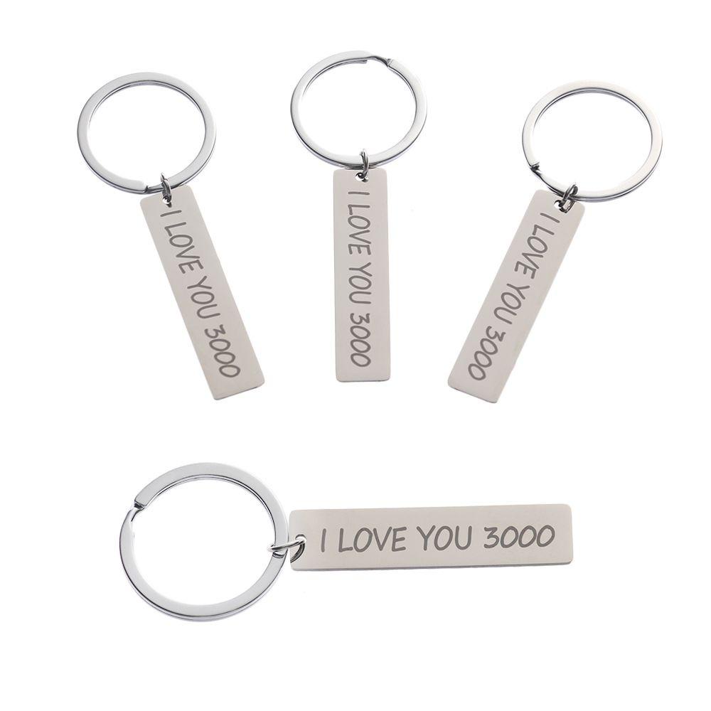 Gantungan Kunci LILY I Love You 3000hiasan Unik Keyfob Metal