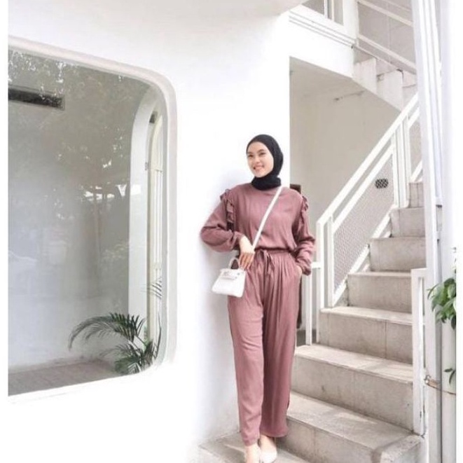 Popy Set Jumbo Crincle Ld 110cm / oneset crincle muat bb 70kg