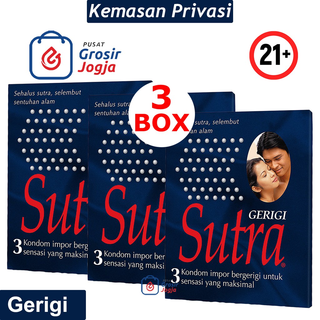 3 Box Kondom Sutra Gerigi isi 3 - Kondom Berduri - Kondom Bergigi - Max Dotted