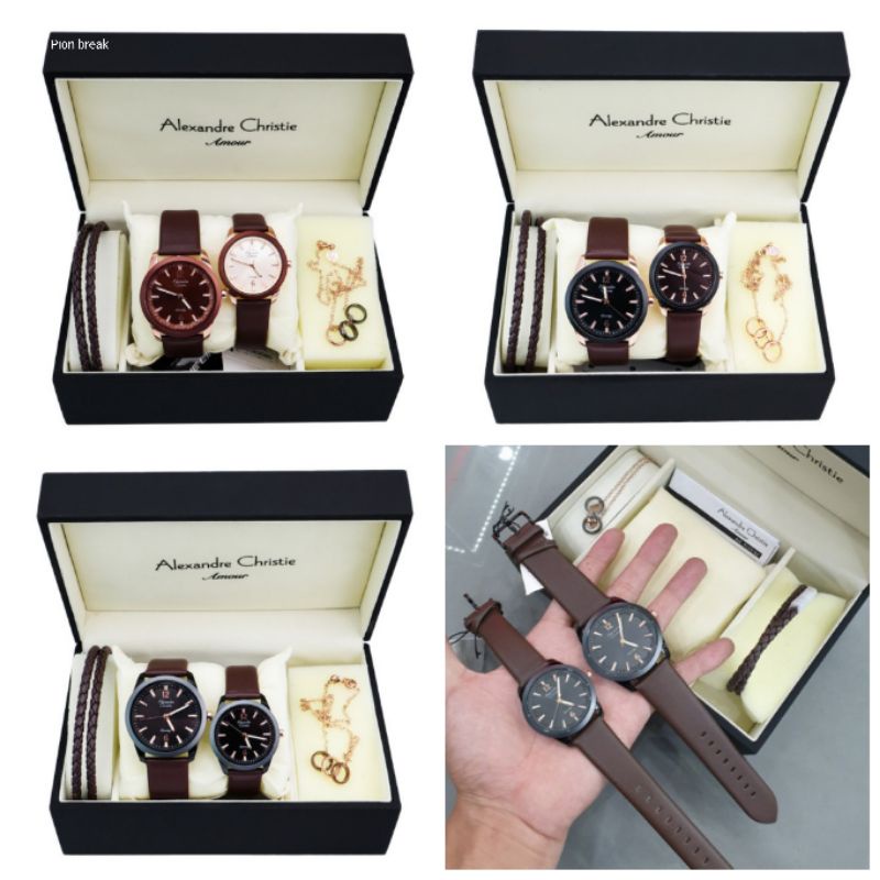 JAMTANGAN COUPLE ALEXANDRE CHRISTIE AC 8651 | AC8651 FULLSET ORIGINAL