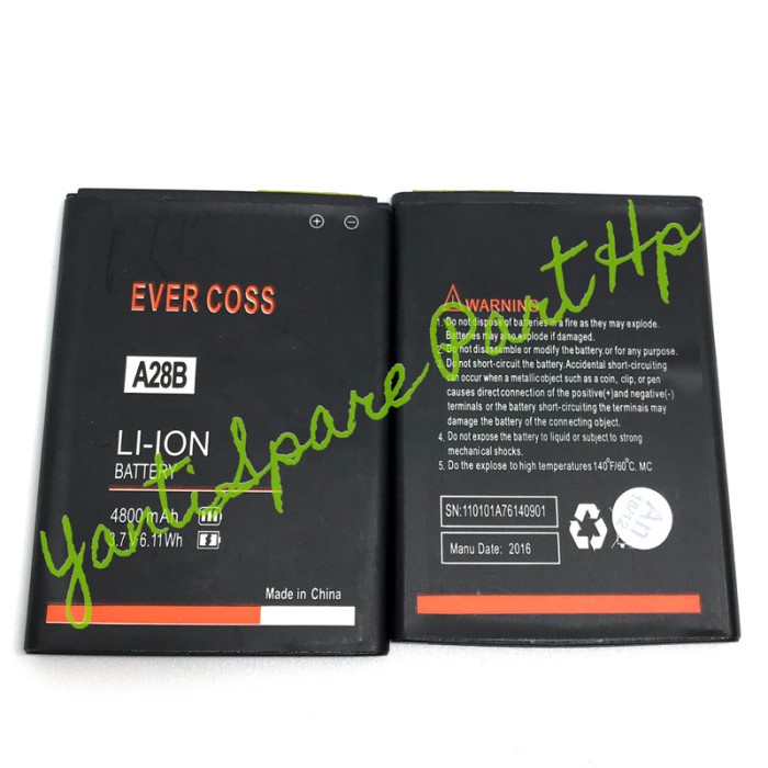 Baterai Evercoss A28B Original New