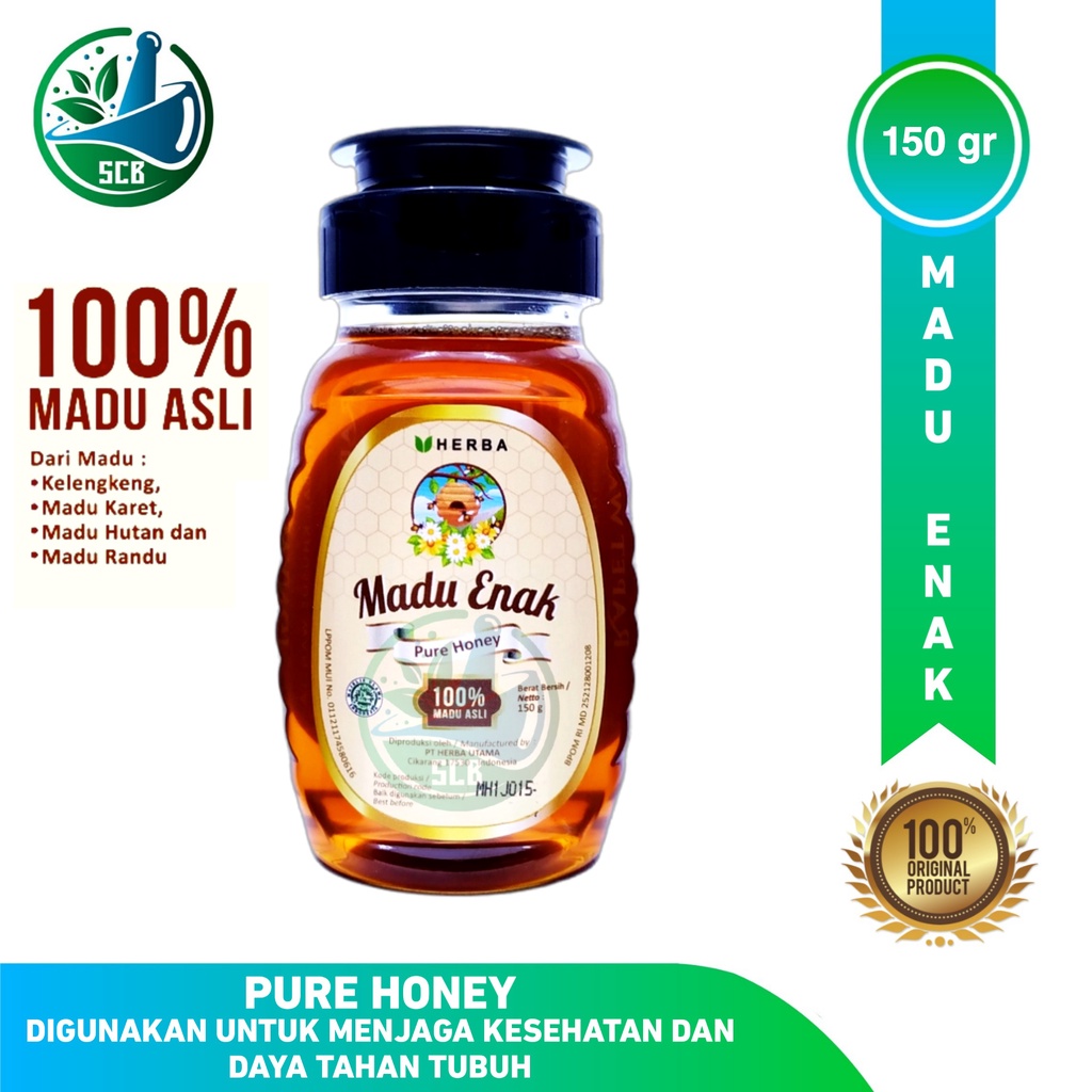 

Herba Madu Enak Pure Honey 150 gram 100% MADU ASLI