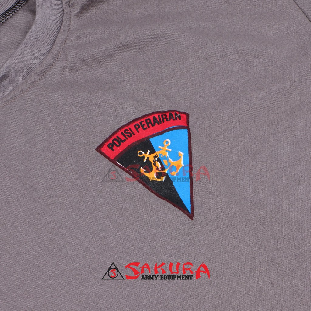 Kaos Polairud Coklat Kaos Oblong POLAIRUD