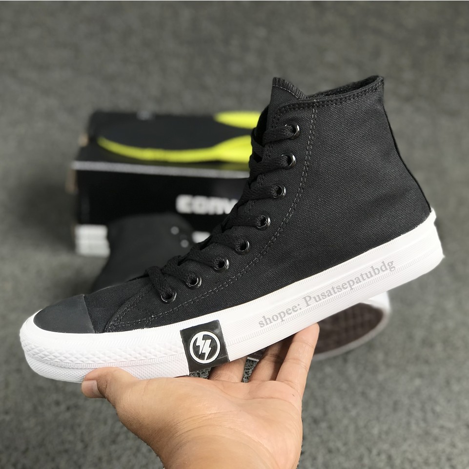 Sepatu Converse Petir Tinggi X Undefeated High Black