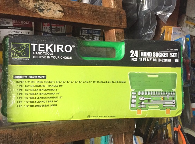 Kunci Sok Socket Sock Set 1/2&quot; 24 Pcs Tekiro 8-32mm