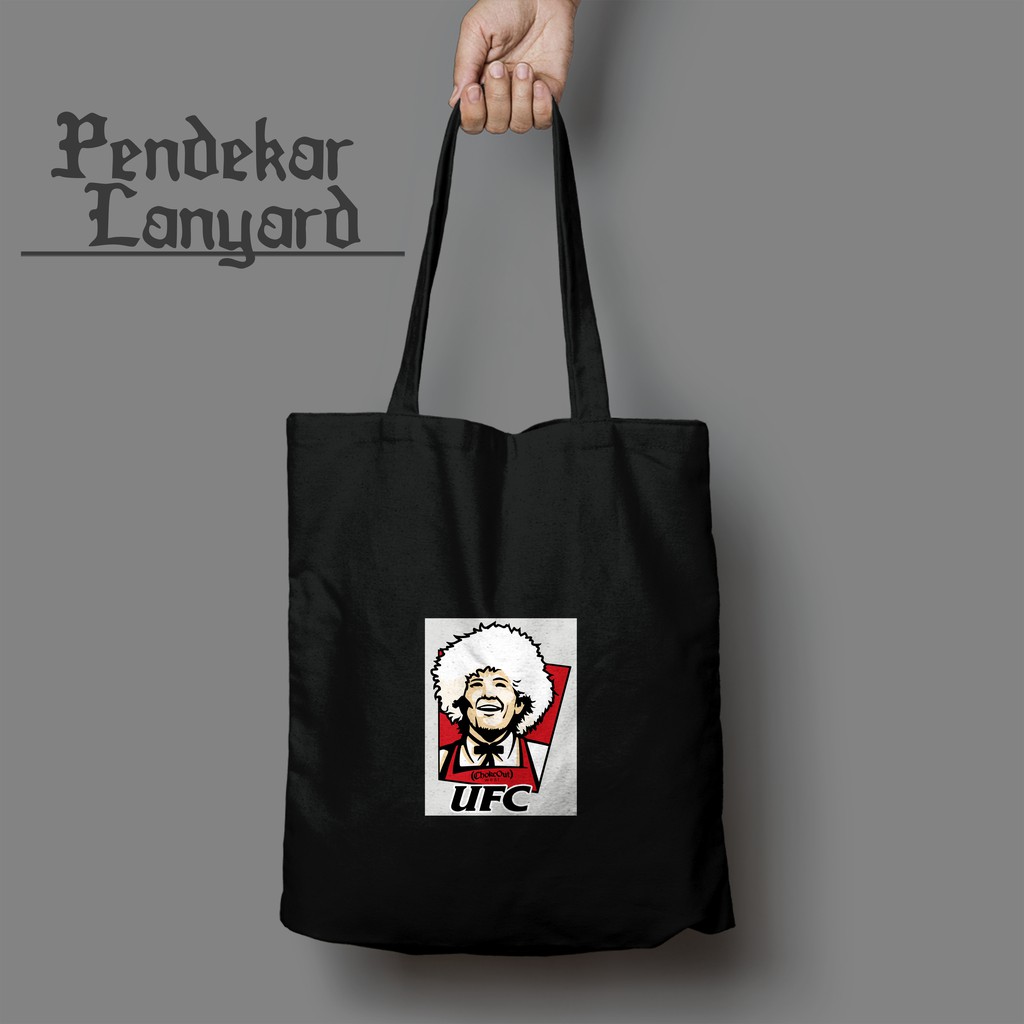 UFC KHABIB Totebag Kekinian Tas Jinjing Pria Wanita Digital Printing Penawaran Spesial