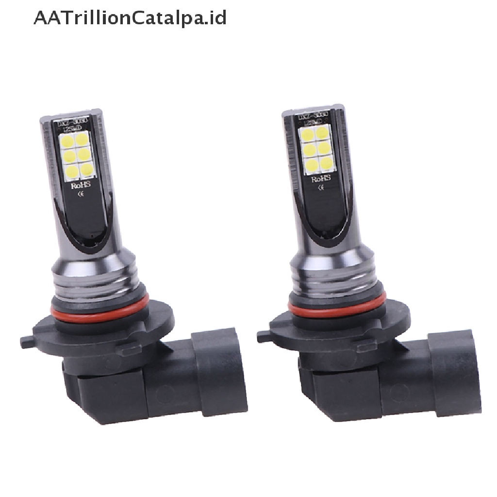 Aatrillioncatalpa 2Pcs Lampu Kabut Depan LED 9005 9006 100W 19000LM 6000K Warna Putih