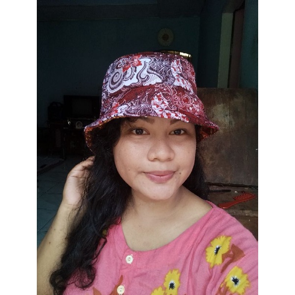 BUCKET HAT KOMBINASI ULOS/TOPI PANTAI