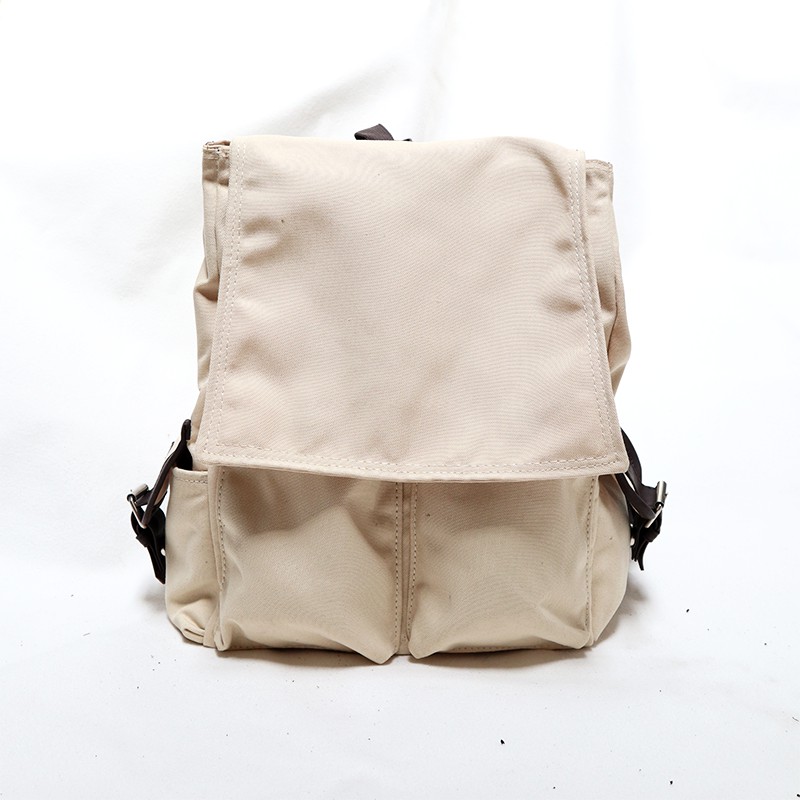 [COD] Tas Kanvas Fashion Wanita Ransel Kecil Gendong Bahan Batam Kanvas Warna Polos ESCORTBAG