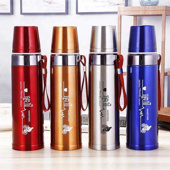 TERMOS STAINLESS STEEL VACUUM FLASK 500ML/ BOTOL MINUM STAINLESS STEEL VACUUM FLASK 500 ML - B-3