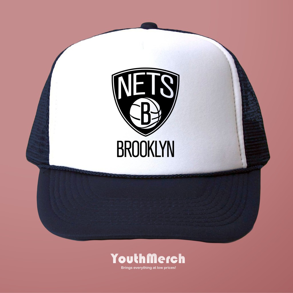 Topi Trucker Navy Nets Brooklyn - Basketball Merch | Unisex | Trucker Brooklyn | Nets Brooklyn Hat
